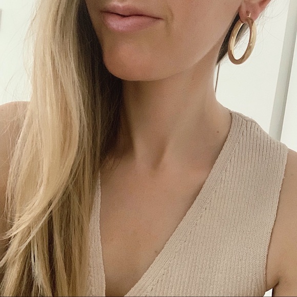 Kenmare Tube Hoops | 18k Gold Filled - Picture 2 of 5